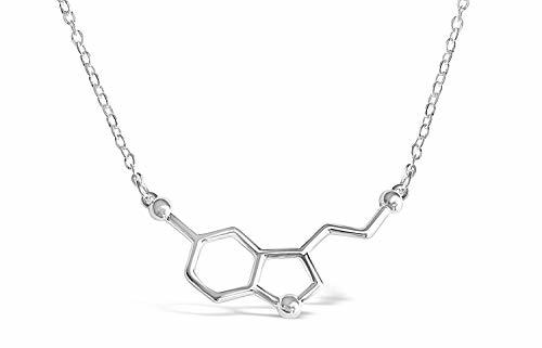 Moda BGTY Happiness Serotonin Molecule collar para mujer