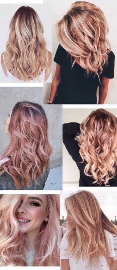 Moda Rose Gold hair blonde