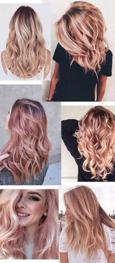 Rose Gold hair blonde