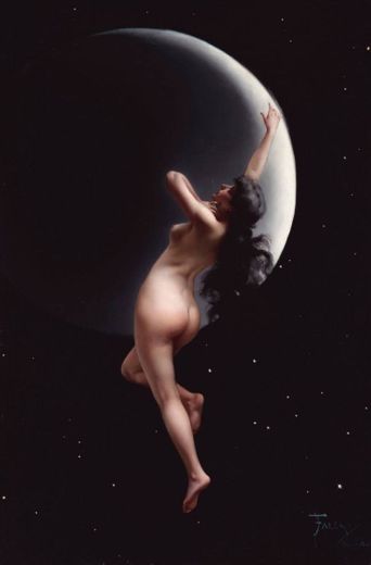 The Moon Nymph - Luis Ricardo Falero🇪🇸