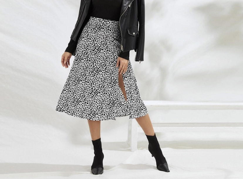 Producto Leopard Irregular Print Skirt