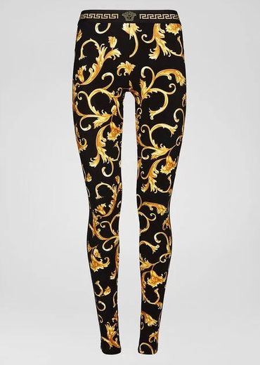 Versace Barocco Print Leggings