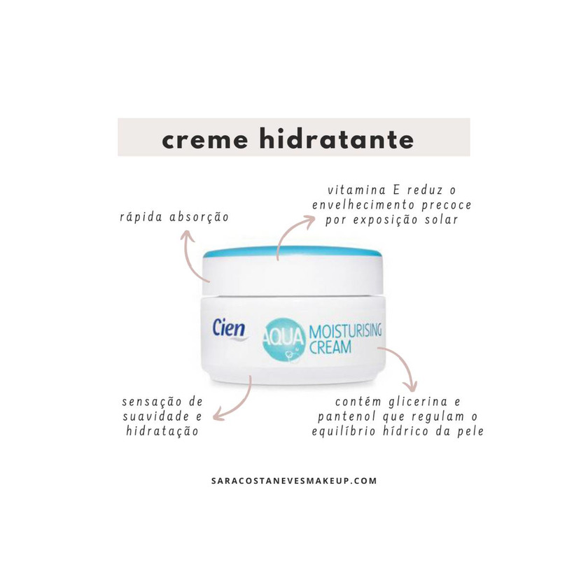 Productos Cien Creme Aqua