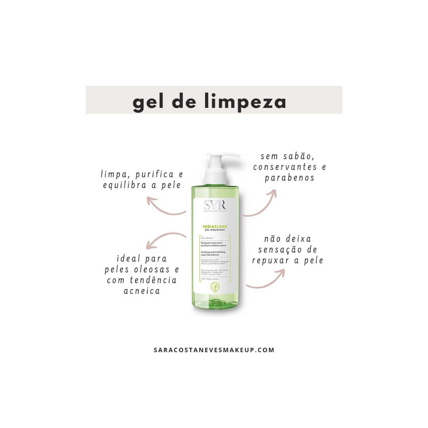 Productos Gel de limpeza SVR Sebiaclear