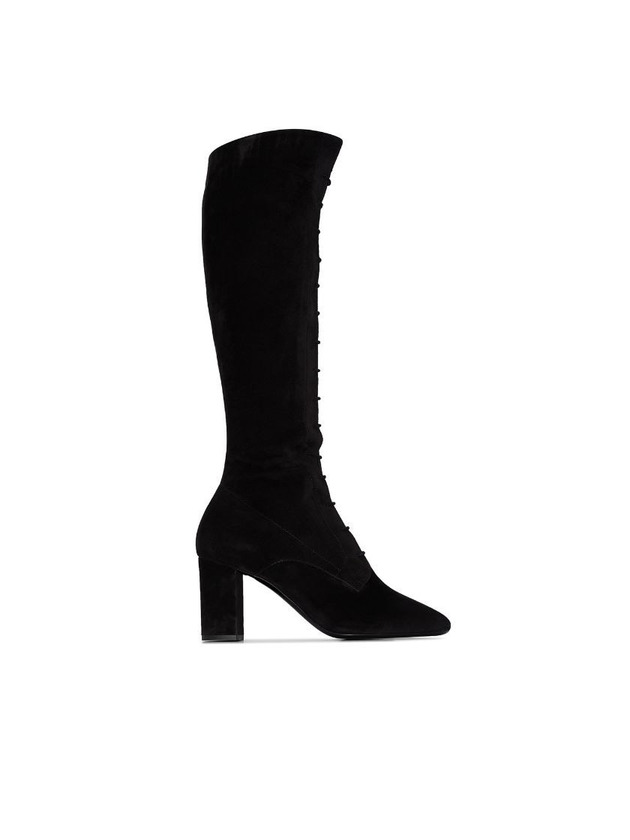 Product SAINT LAURENT
Laura lace-up suede knee boots