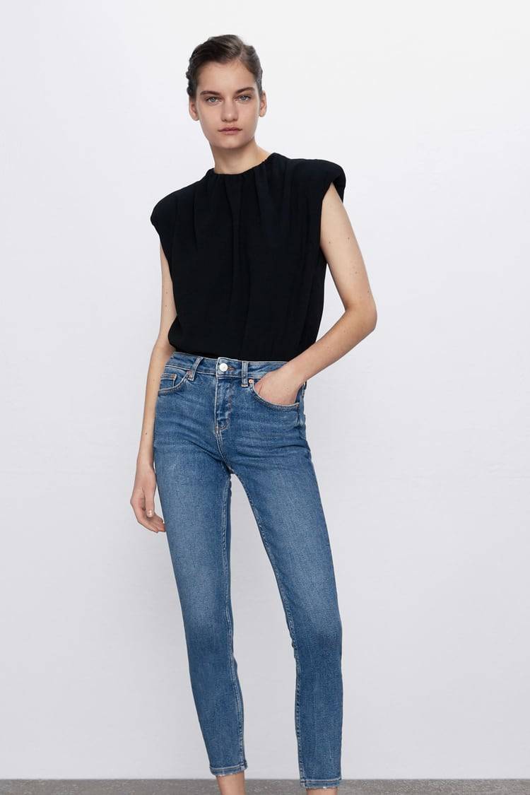 Moda JEANS ZW PREMIUM 80s SKINNY BERING BLUE