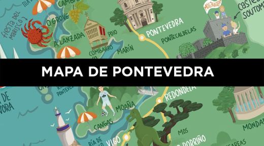 Mapa de Pontevedra - Mola Viajar