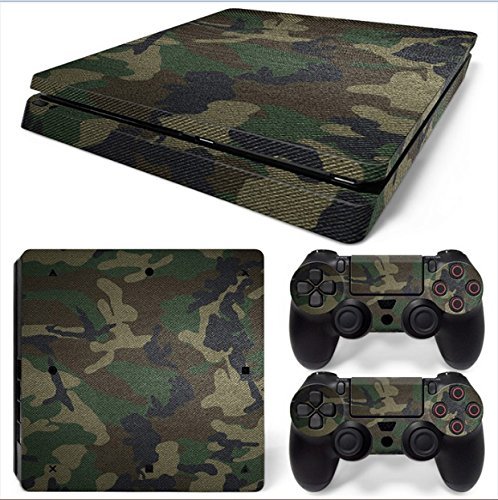 Electrónica Mcbazel Calcomanías de la serie Pattern pegatinas de vinilo para PS4 Slim(Camuflaje