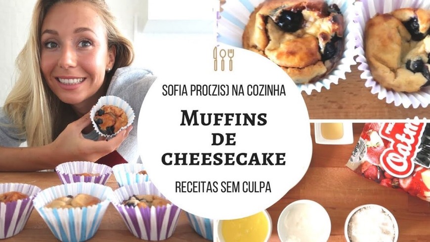 Moda RECEITA: Muffins sabor a cheesecake | Sofia Arruda 