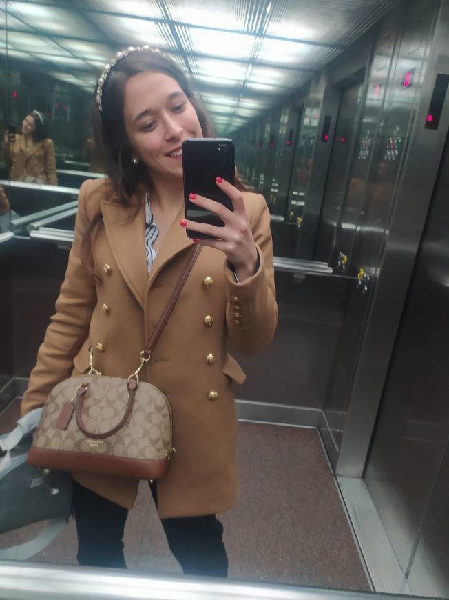 Fashion Look com sobretudo Zara colecção inverno 19/20 e mala Coach 