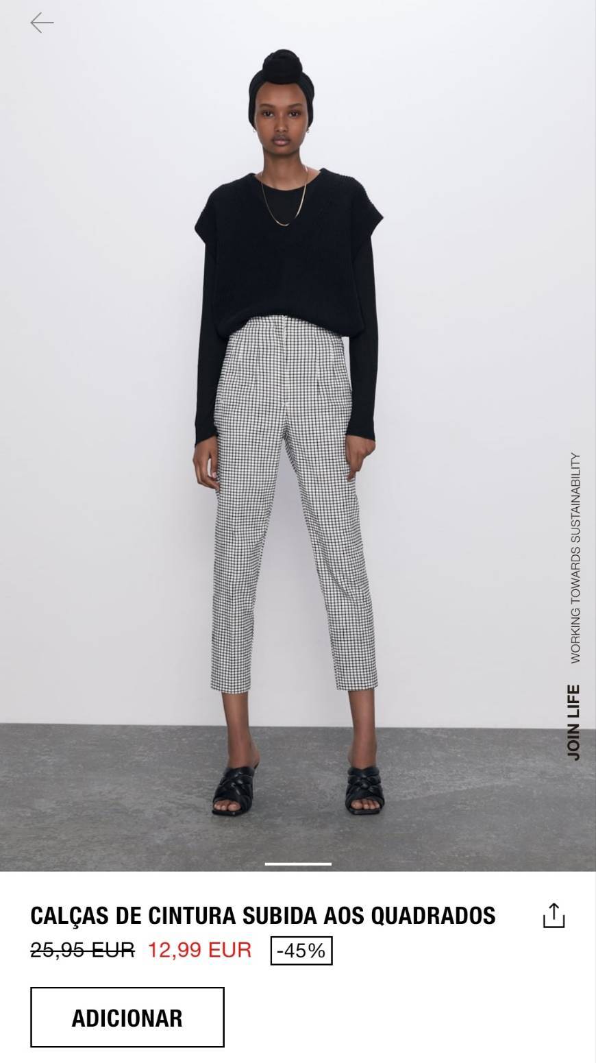 Social Calças cintura subida 