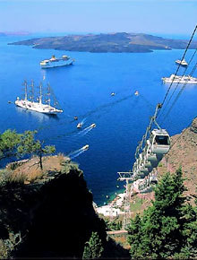 Lugares Santorini Cable Car