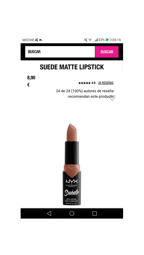 Products Suede Matte Lipstick NYX