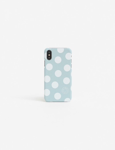 Capa iphone X dots azul