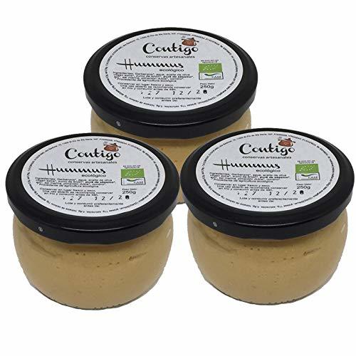 Producto Hummus Ecologico - Tarro de 250 gr - Conservas Artesanales Contigo