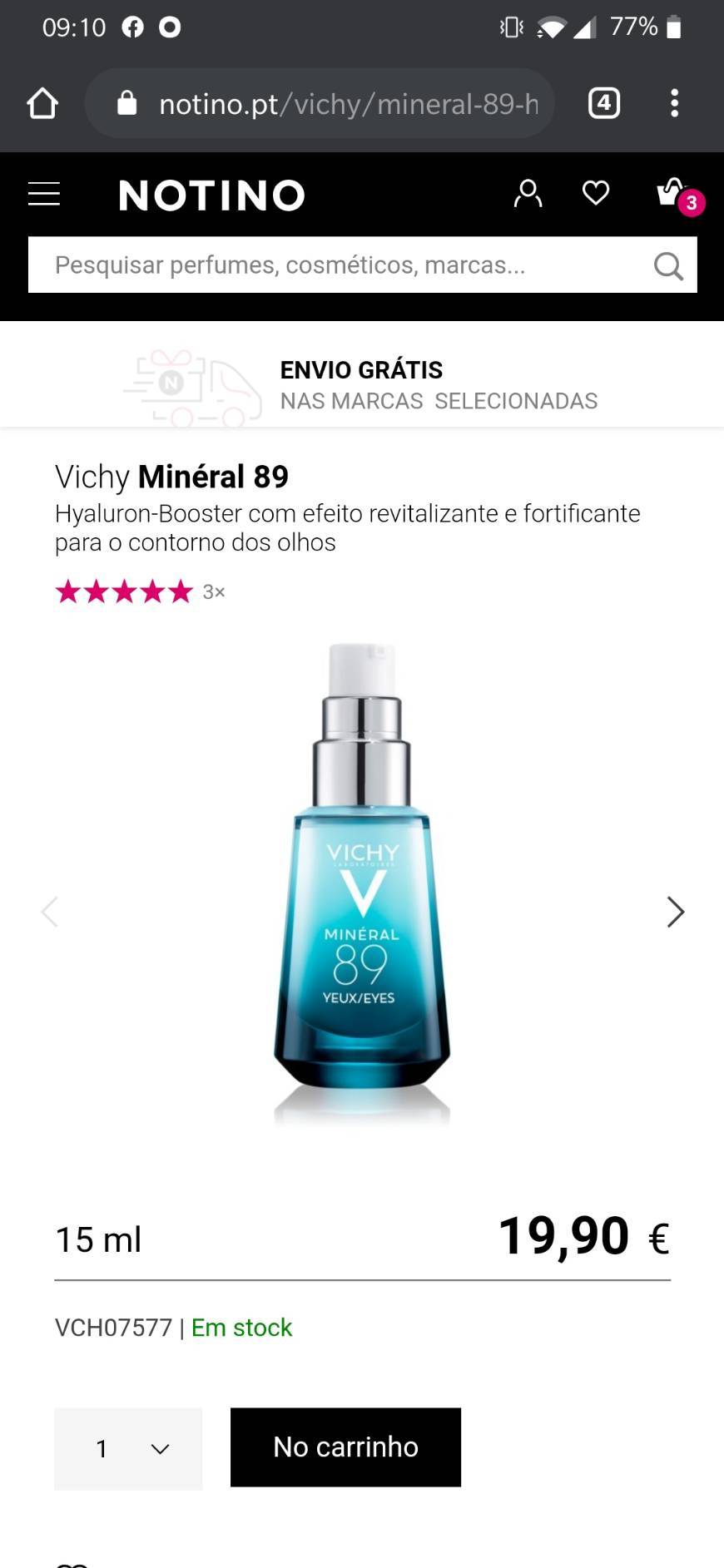 Social Vichy Minéral 89 -olhos