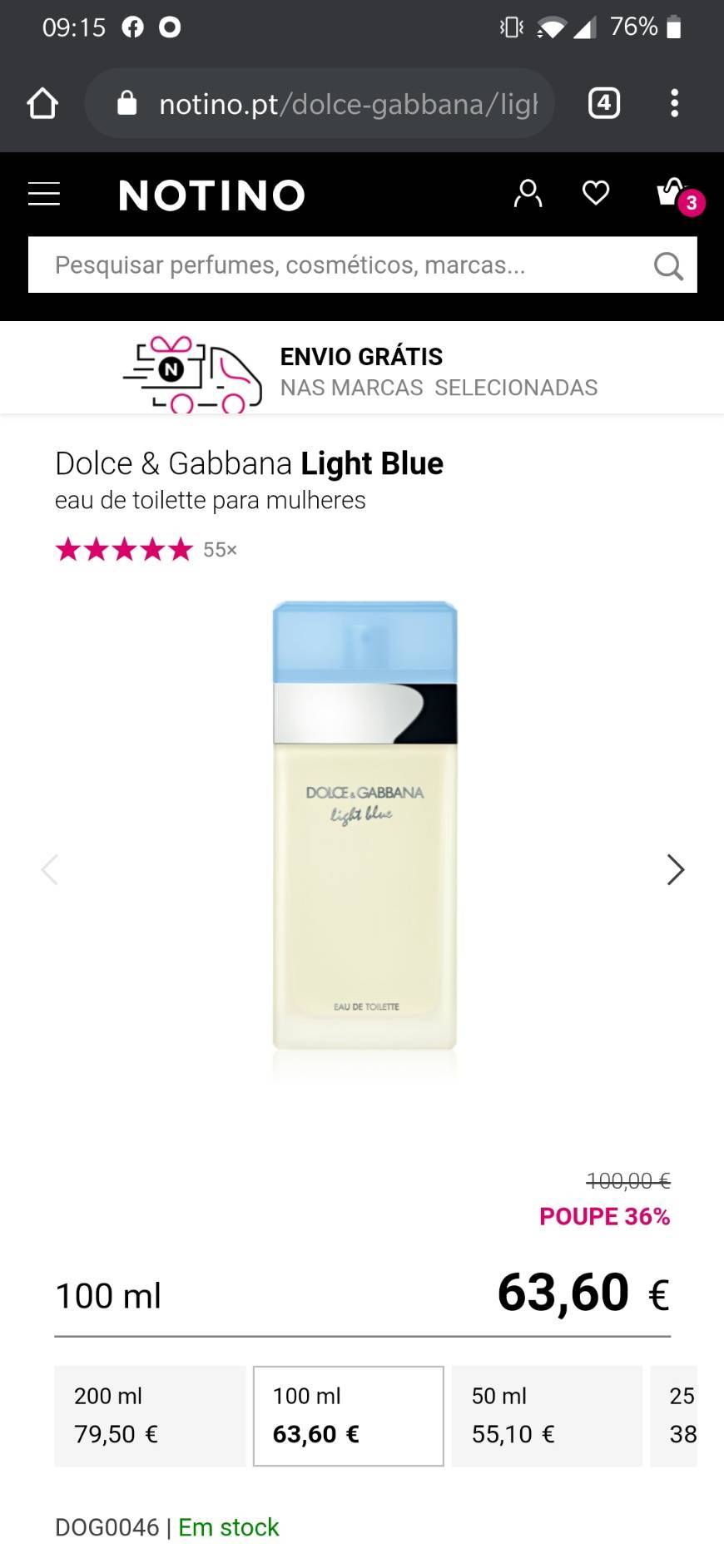 Social Dolce Gabbana Light Blue