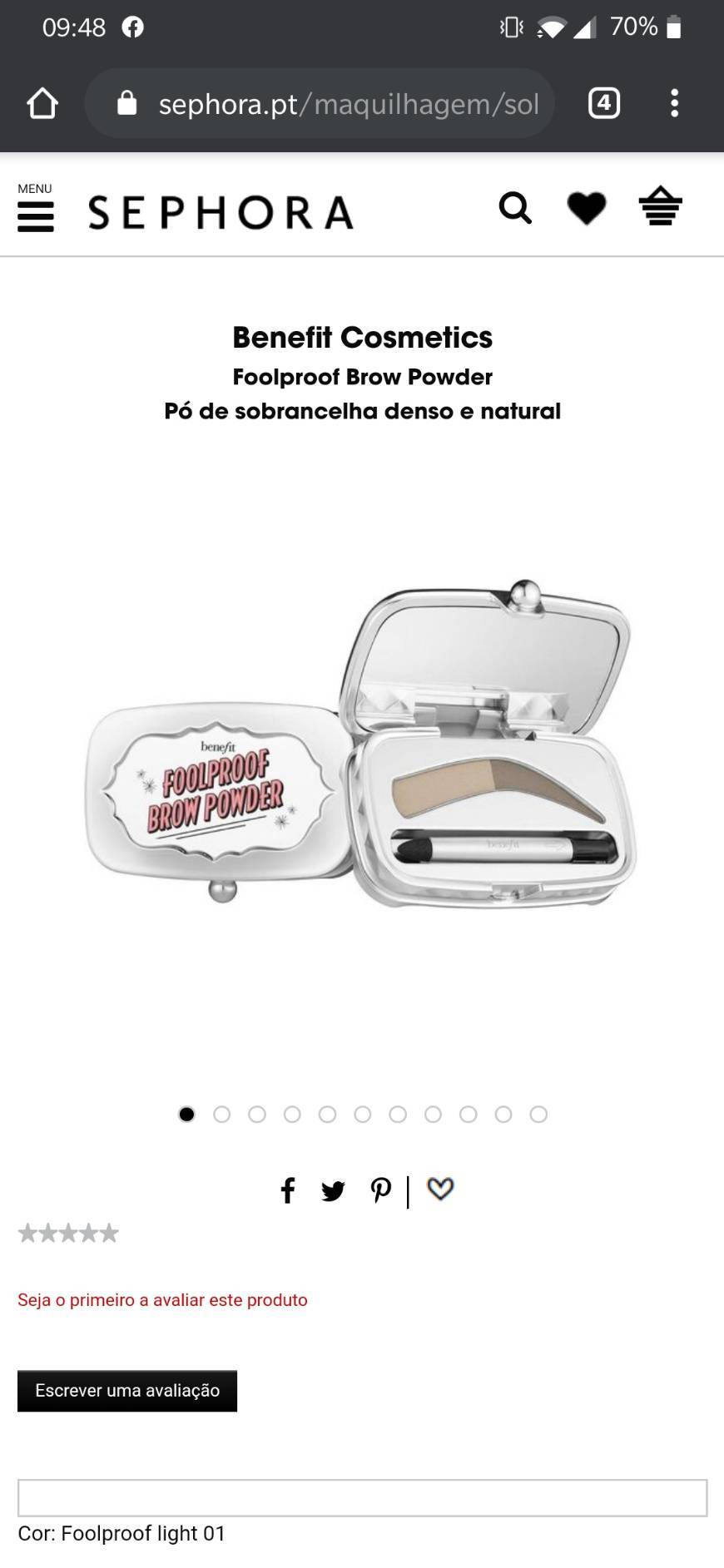 Social Benefit- Foolproof Brow powder


