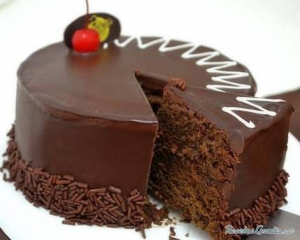 Rica torta de chocolate 