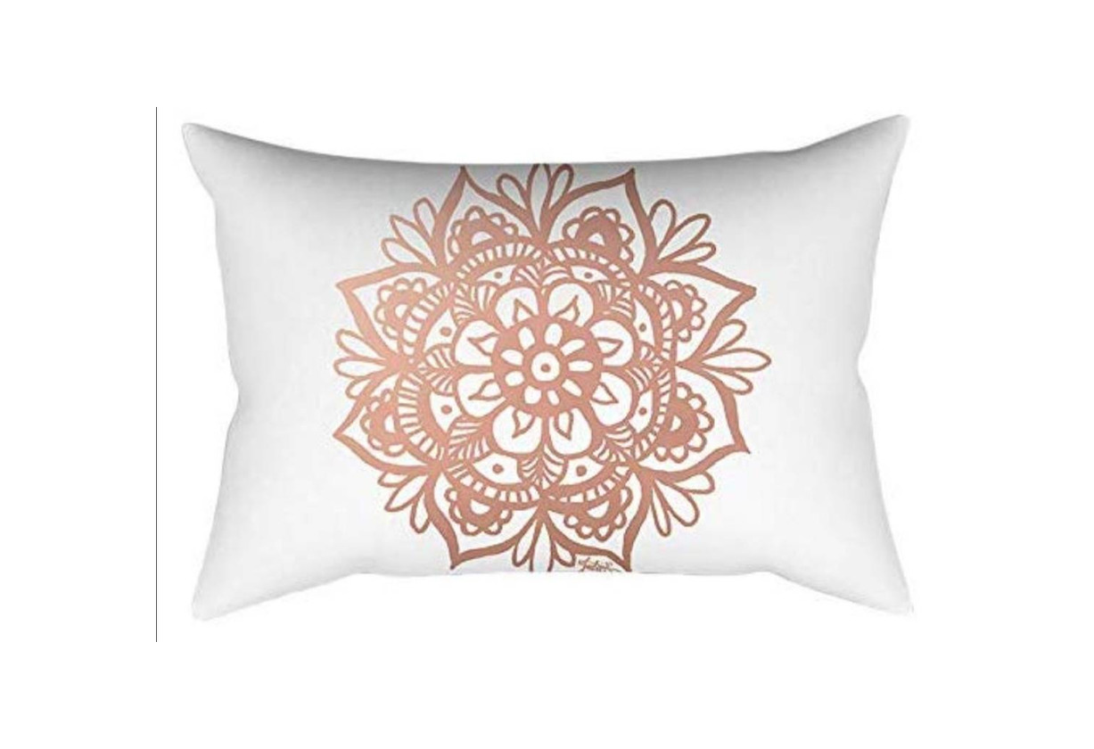 Product Capas de almofada mandala rose gold