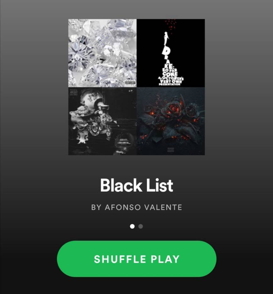 Canción Black List. 