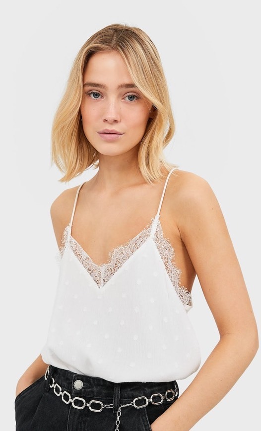 Top estilo lingerie