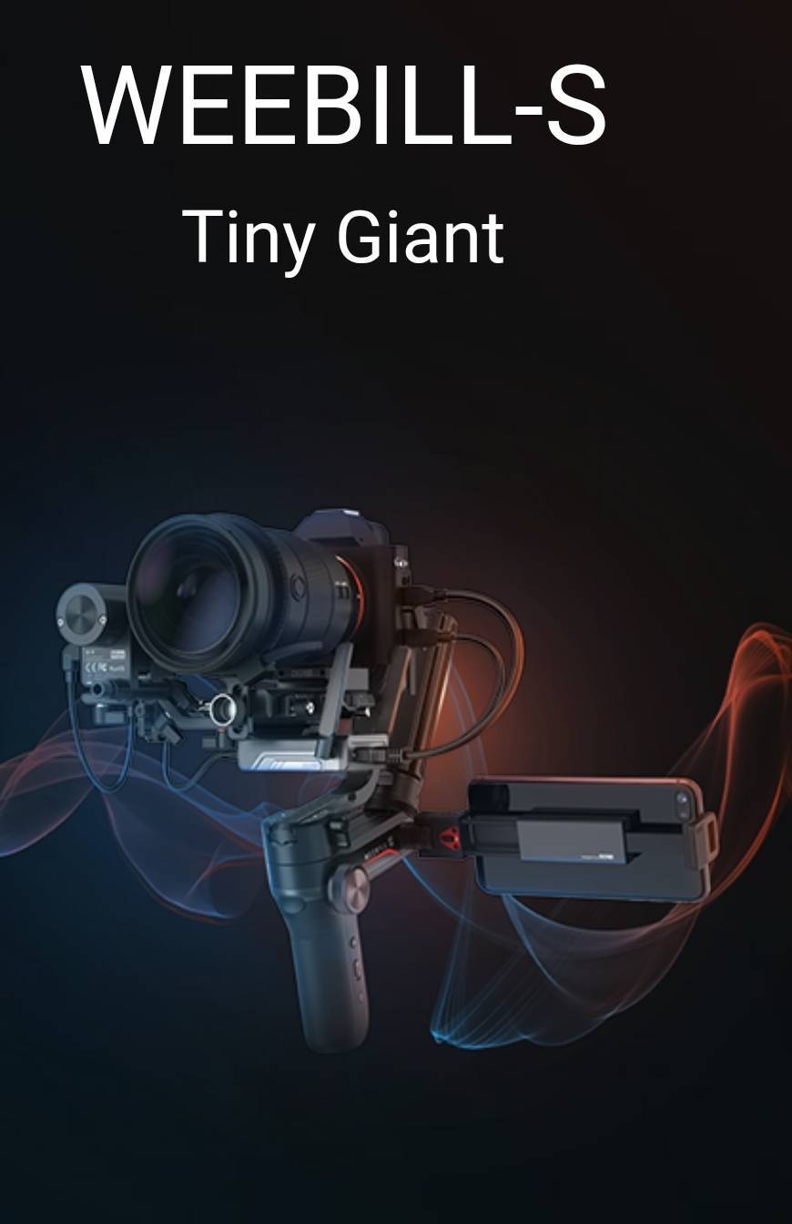 WEEBILL-S Compact 3-Axis Handheld Gimbal Stabilizer For ...