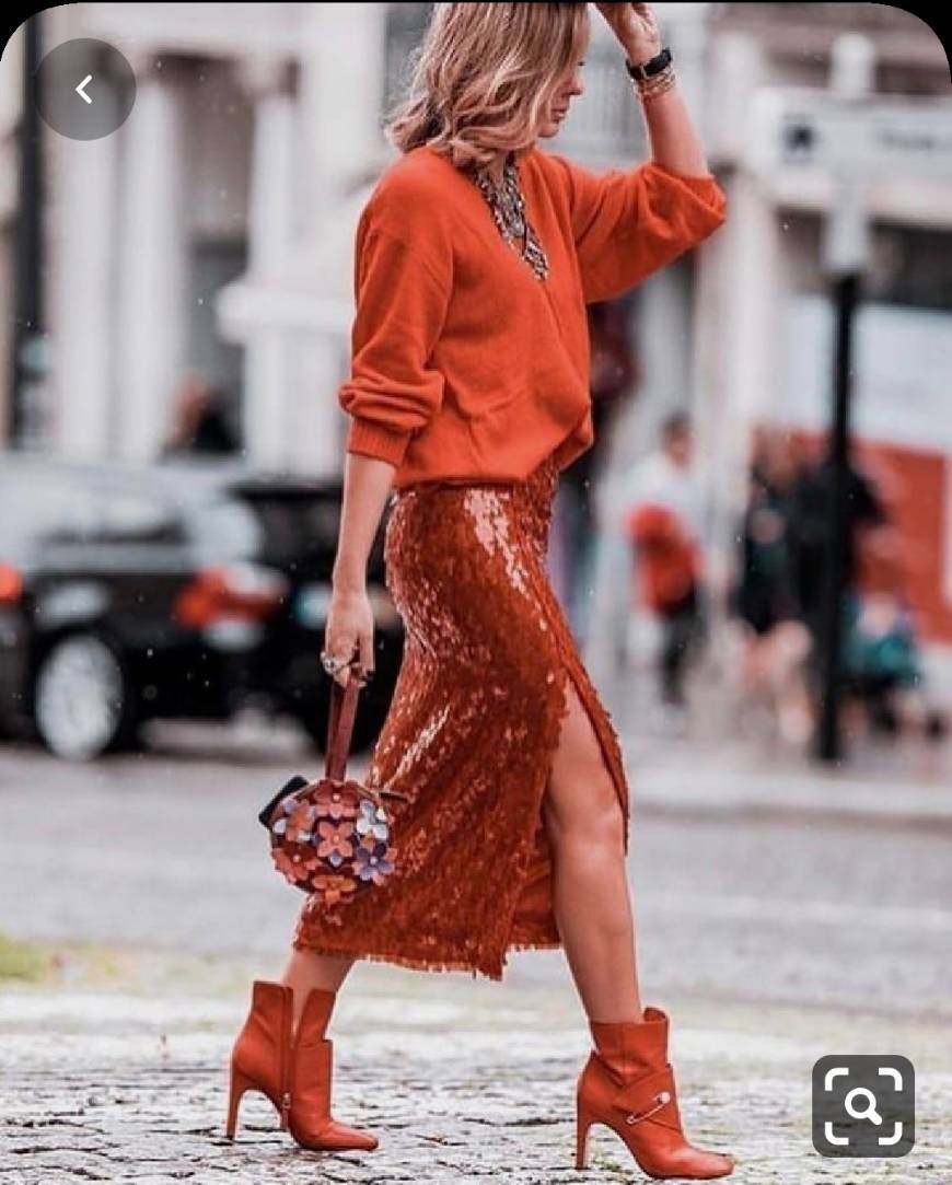 Social Look em tons de laranja 