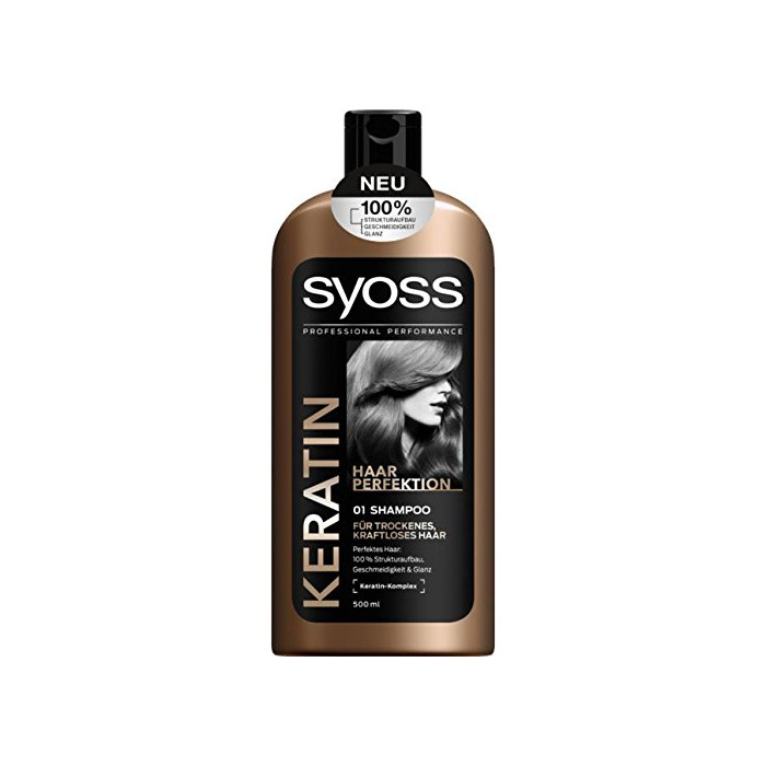 Productos SYOSS Keratin Mujeres No profesional Champú 500ml - champues