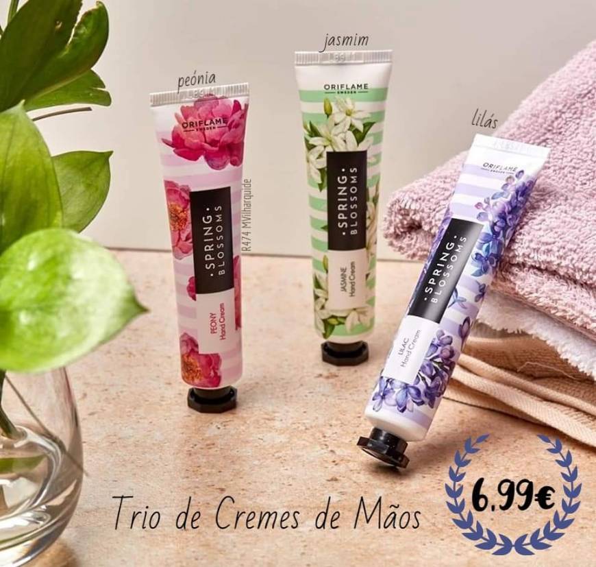 Product Trio de Cremes de Mãos Spring Blossoms Peónia Lilás Jasmim