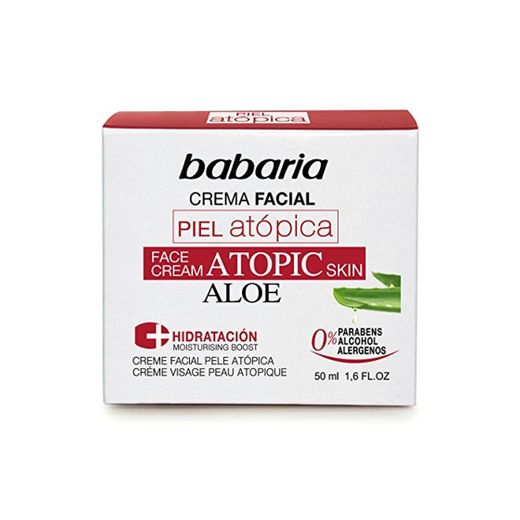 Babaria- Crema facial piel atópica- 50 ml