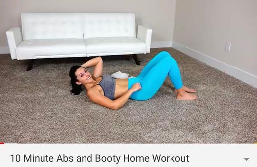 Booty and Abs 10 min- Workout  