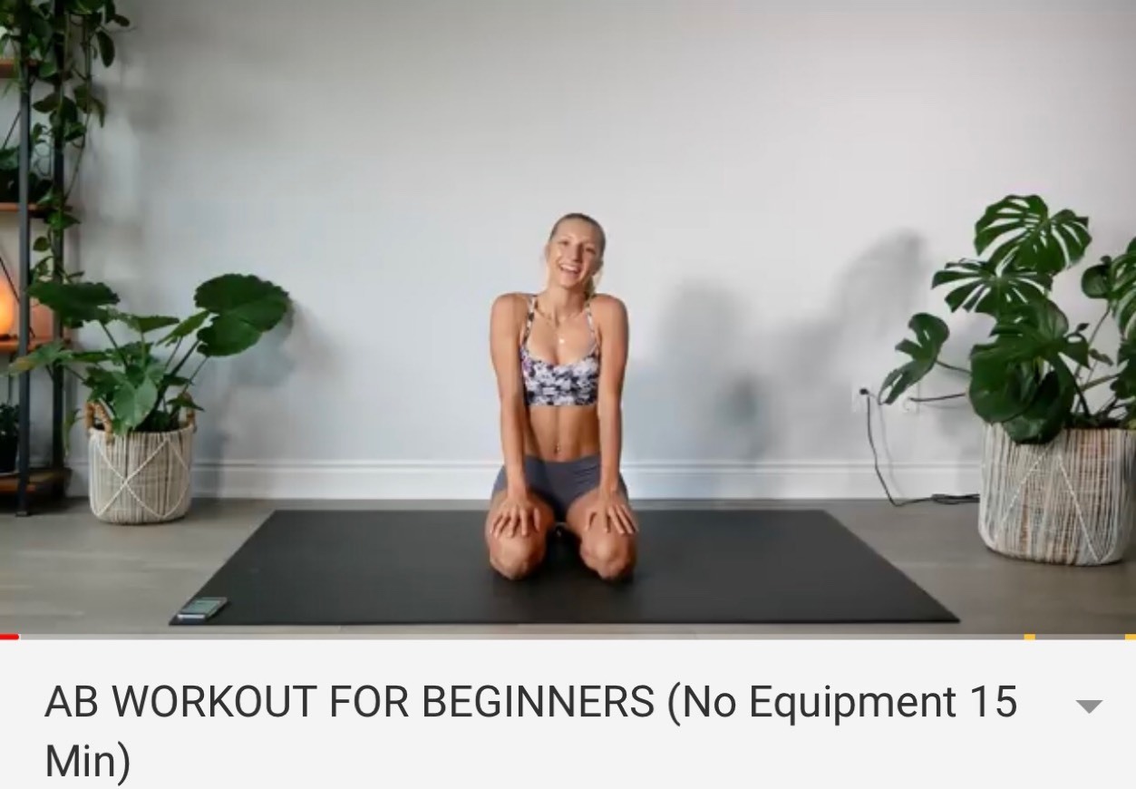 Products Abs workout for beginners- 15min