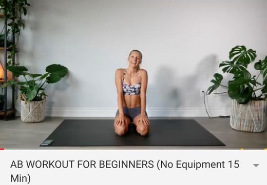 Abs workout for beginners- 15min