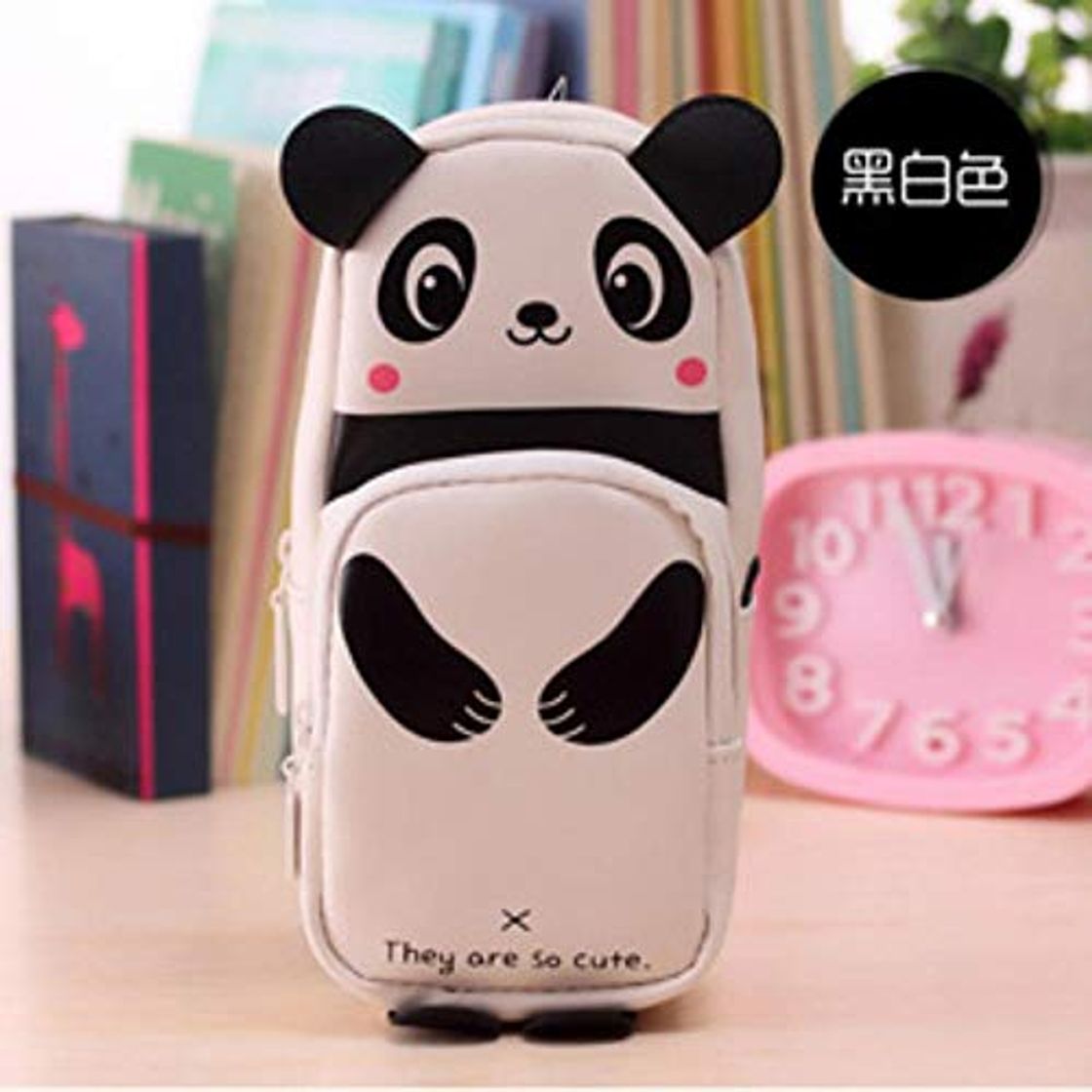 Fashion Panda - Estuche de piel con diseño de conejo y panda para