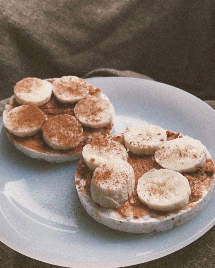 Producto Bolacha de arroz com manteiga de amendoim e banana