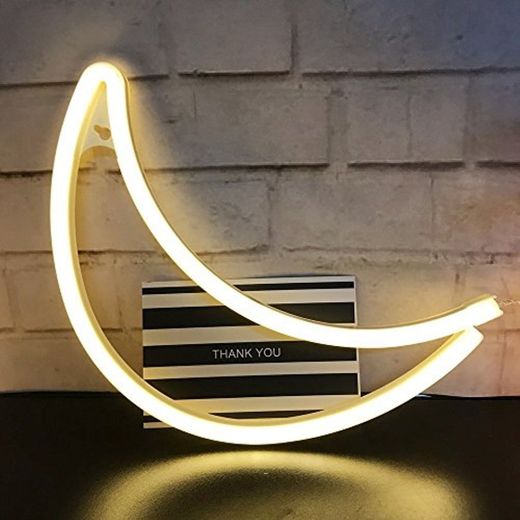 Neon Moon-Nursery Night Lamp Gift-Wall Decor Lights para Navidad, fiesta de cumpleaños,