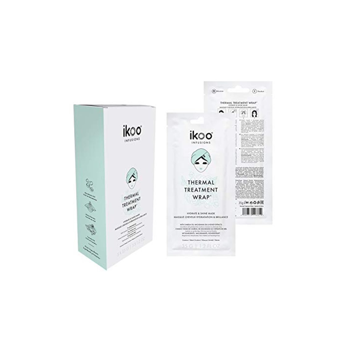 Products ikoo Infusion Thermal Treatment Wrap - Tratamiento térmico cabello seco