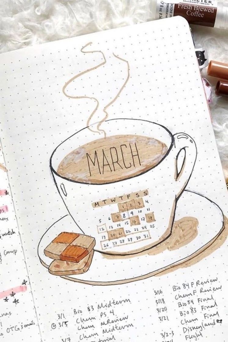 Fashion Bullet Journal - Março