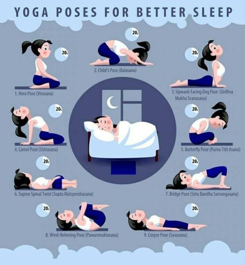 Estiramientos Yoga antes de dormir