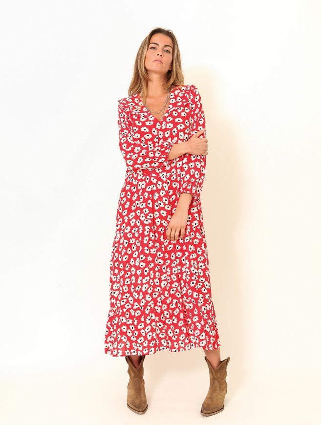 Place Vestido comprido vintage bazar