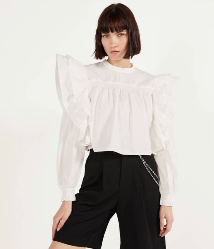 Camisa de folhos 