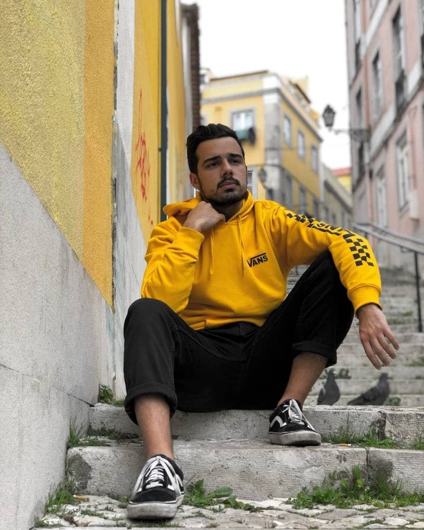 Product Vans Black and Yellow Hoodie