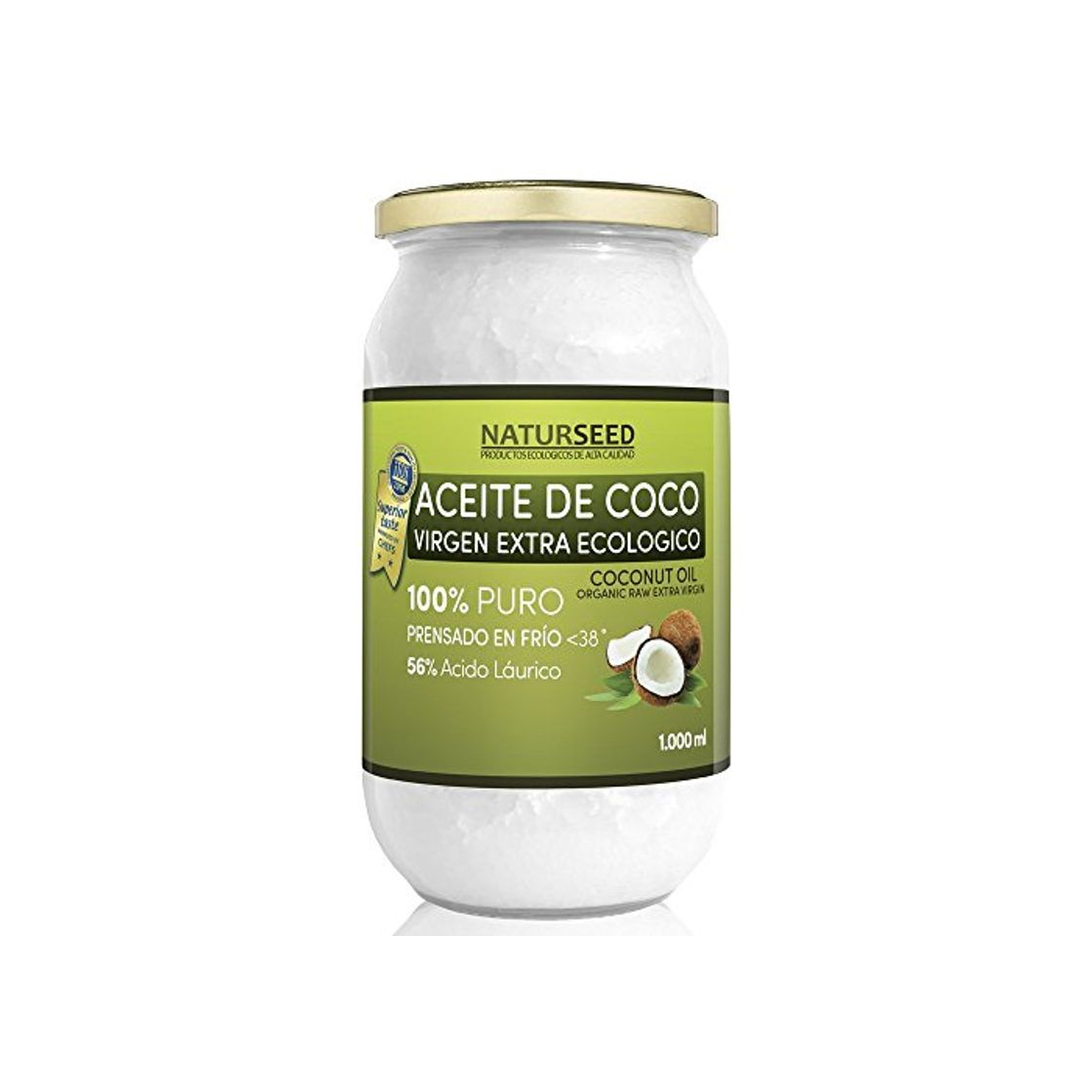 Producto Naturseed Aceite de coco - Virgen Extra Organico