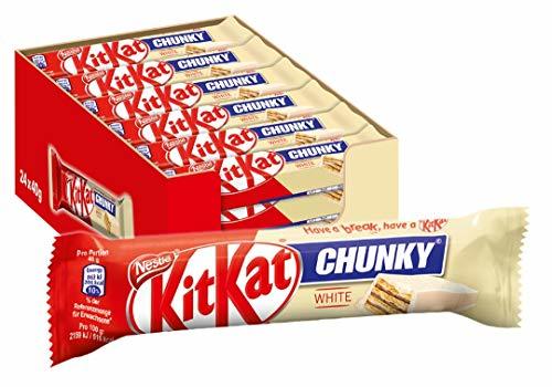 Social Nestle KitKat Chunky White Chocolate with white chocolate multi pack of 24