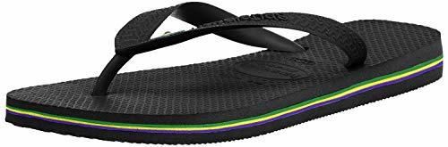 Havaianas Brasil, Chanclas Unisex adulto, Negro