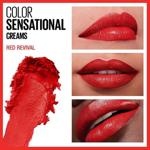 Maybelline Color Sensational Lápiz Labial, color Red Revival