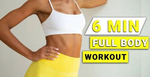 6 MIN Intense Full Body Workout w/ Instruction // No Equipment ...