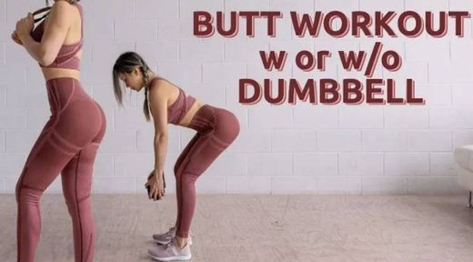 Perky & Round Butt Workout With or Without Dumbbells - YouTube