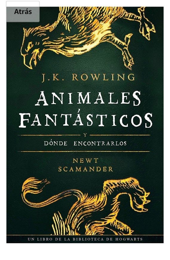 Book Animales fantásticos dónde encontrarlos 